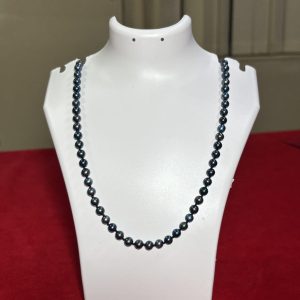 Elegant Black Freshwater Pearl Necklace – Timeless Luxury Pearl Strand